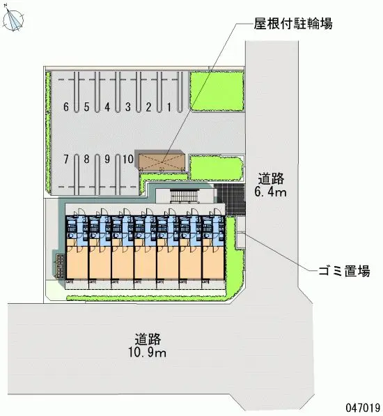 ★手数料０円★名古屋市昭和区田面町２丁目　月極駐車場（LP）